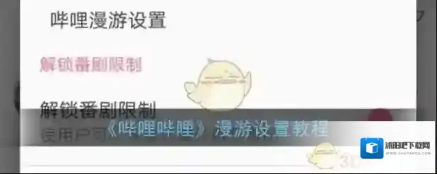 《哔哩哔哩》漫游设置教程